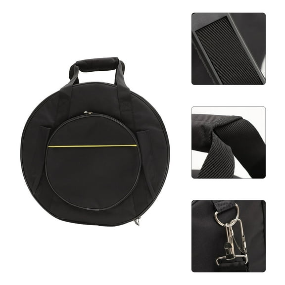 PTOOTP Convenient Snare Drum Backpack Snare Drum Carrying Pouch Black 1Set 17.68X17.68X7.86in