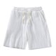 thumbnail image 1 of Qarigey Pantalones de encaje de hielo, pantalones cortos holgados, lavables, transpirables, con cierre de piel, Unisex, moda para correr, Prendas para la parte inferior del cuerpo Blanco 4XL, 1 of 6