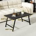 thumbnail image 4 of Rectangular Folding Coffee Table - Modern Space-Saving Foldable Coffee Table for Living Room, Durable and Lightweight Design, Easy to Assemble, Perfect for Small Spaces, 4 of 7