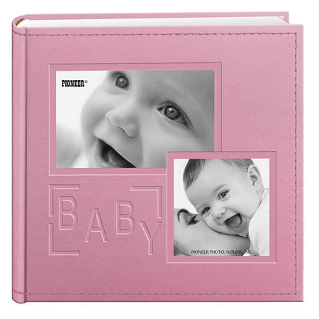 Pioneer Photo Album 4x6 holds 200 Pictures - Baby - Pink