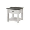 thumbnail image 2 of Martin Svensson Home Monterey Solid Wood End Table, White and Grey, 2 of 4