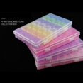 thumbnail image 2 of 28 Grid Compartment Transparent Medicine Box Jewellery Packing Plastic Removable Box Nail Art Tool Storage Case, 2 of 6