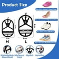 thumbnail image 5 of Couvre-chaussures en Silicone pour Randonnée en Plein Air avec Crochet en Métal - Design Épais Imperméable Résistant à l'Usure et Gain de Place pour Bottes de Randonnée, Chaussures de Course et Chaussures de Sport - Unisexe Noir Taille m (7.5 x 5.3 Po), 5 of 5