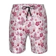 thumbnail image 4 of Yiaed Flower Butterfly Print Men's Swim Trunks with Lining Quick Dry Sports Shorts Beach Shorts Boardshorts-XX-Large, 4 of 5