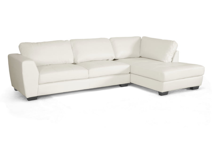 Skyline Decor Orland White Leather, Sears Sectional Sofa