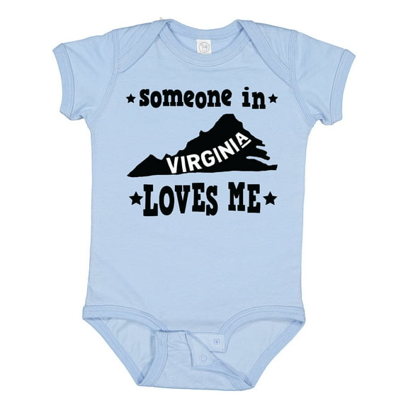 Inktastic Virginia Vacation Someone Loves Me Boys or Girls Baby Bodysuit