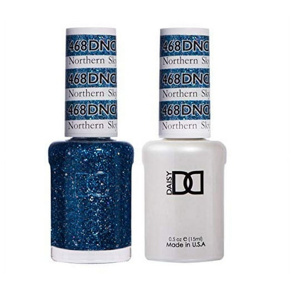 DND Nail Polish Gel & Matching Lacquer Set - 468 NORTHEN SKY