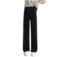 thumbnail image 3 of THDHVS Maternity Pants,Maternity Pants for Work,Maternity Pants for Women Featuring Relaxed Wide Leg and Straight Silhouette These Loose Fits Pants Are Ideal for Casual OutFits and Everyday Outerwear, 3 of 7