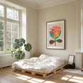 thumbnail image 4 of La Flor - Illustration Abstract Geometric Floral Modern Art Minimalist Botanical Black Framed Wall Art Print 18 x 24 inches, 4 of 7