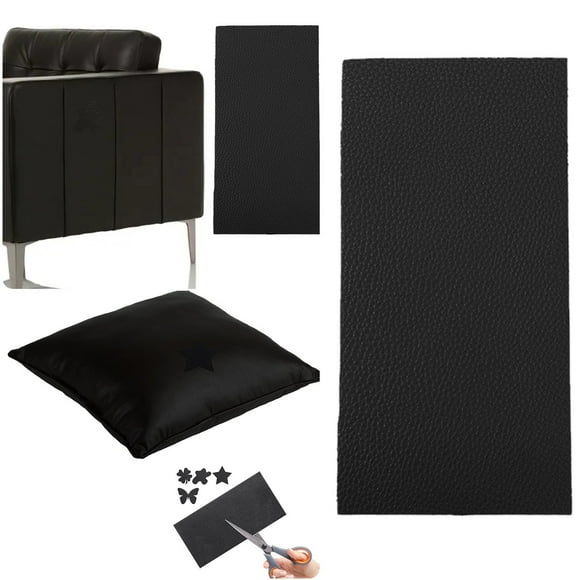 PU Self Leather Patch With Grain Leather Patch Sofa Seat Small Hole Subsidy Black 10×20cm Wall Covering Panels Nail up Fix It Wall Mending Agent Fix It Sticks One Wall to Wall Carpet Drywall Large