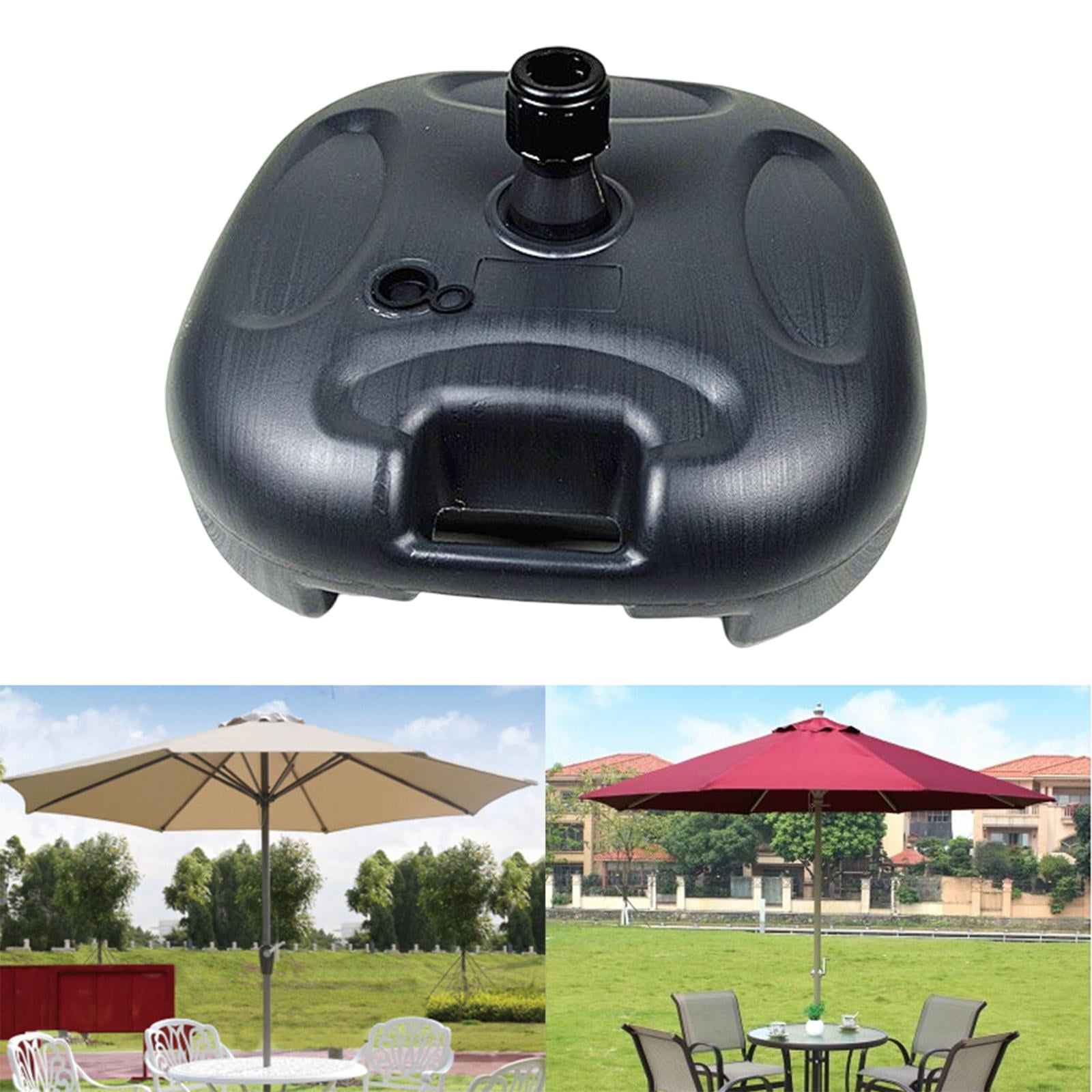 WLPZXP Heavy Duty Outdoor Umbrella Stand Water Filled Weight Patio Umbrella Stand Sun Black