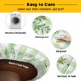 thumbnail image 3 of Elastic Fitted Round Tablecloth, Spring Plants Waterproof Stretch Table Cover for 36"-44" Tables, Watercolor Birds Leaves Flowers Green Plaid Washable Outdoor Tablecloths for Patio, Picnic, Camping, 3 of 9