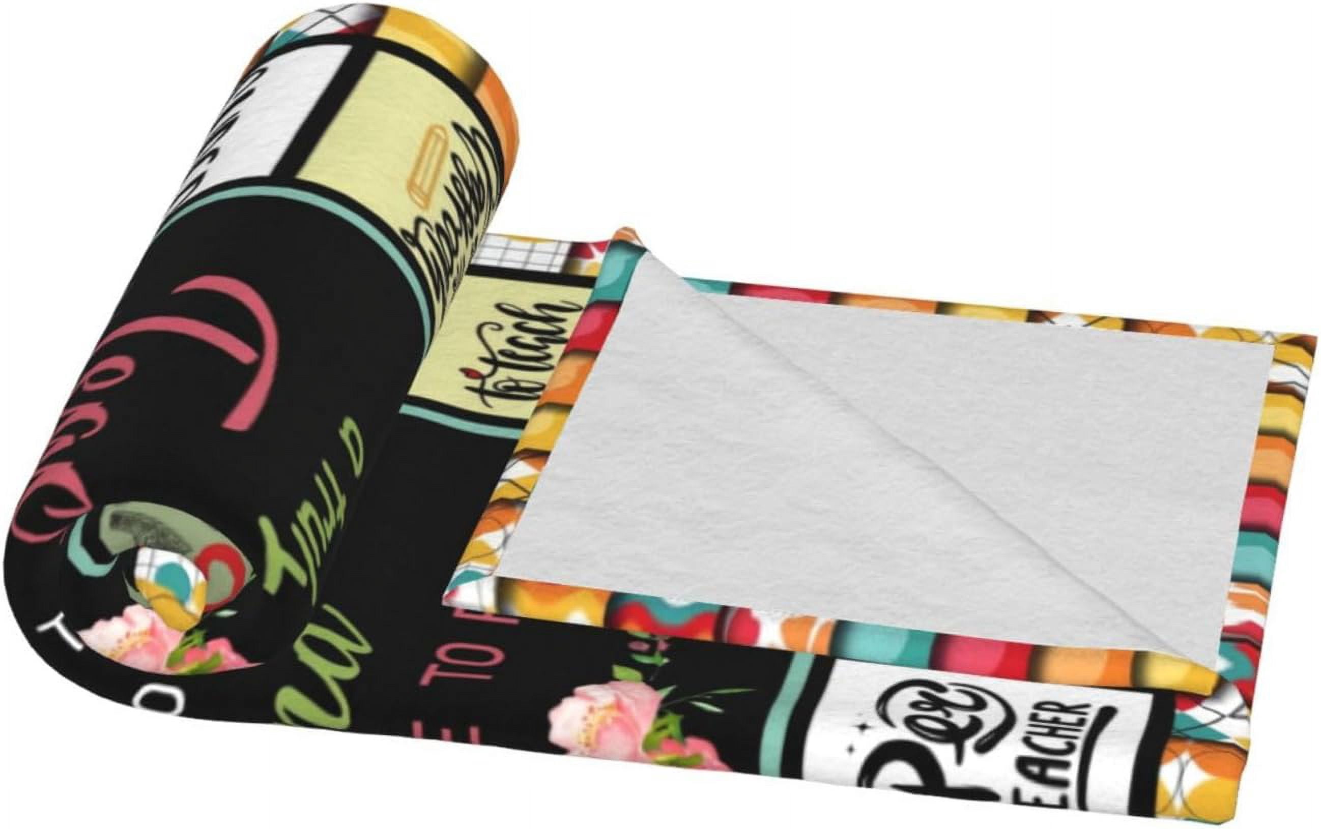 Teacher Gifts for Women Men Teacher Blanket Ultra Soft Cozy Fleece Teachers Day Graduation Retirement Gift Throw Blankets Fuzzy Plush Bedding Blanket Teacher Appreciation Gifts 50"x40"