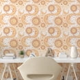 thumbnail image 2 of Ambesonne Astrology Peel & Stick Wallpaper for Home, Minimalist Stars Moon Sun, 13"x36", Pastel Brown and Pale Rust, 2 of 5