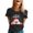 Black, variant on Merry Christmas Tshirts Women Short Sleeve Casual Crewneck Cute Santa Claus Graphic Tees Holiday Party Tops