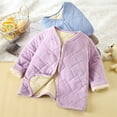 thumbnail image 4 of LIaqionyy Toddler Jacket Winter Soft Coat Lightweight Quilted Button down Warm Outerwear for Kids 4-16T, 4 of 5