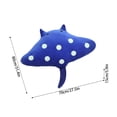 thumbnail image 3 of 14" Soft Plush Manta Ray Stuffed Animal, Cuddly Ocean Animal Toy With Adorable Polka Dot Design, Cozy Hug Pillow For Snuggling, Napping, Decor For Bedroom, Living Room, Perfect Gif, 3 of 6