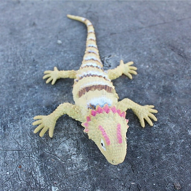 Set De 4 Figuras De Lagarto De Goma Realistas – Juguetes De Reptiles Que Chirrían, Ideales Para Decoración De Halloween Y Regalos