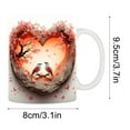 thumbnail image 2 of Uuowzo Three-dimensional Visuals Effects Mugs Valentine's Day Heart Ceramic Coffee Mark Cup Couple Water Cup for Him Or Her Gift for Valentine'S Day Home Setting, C, 2 of 6