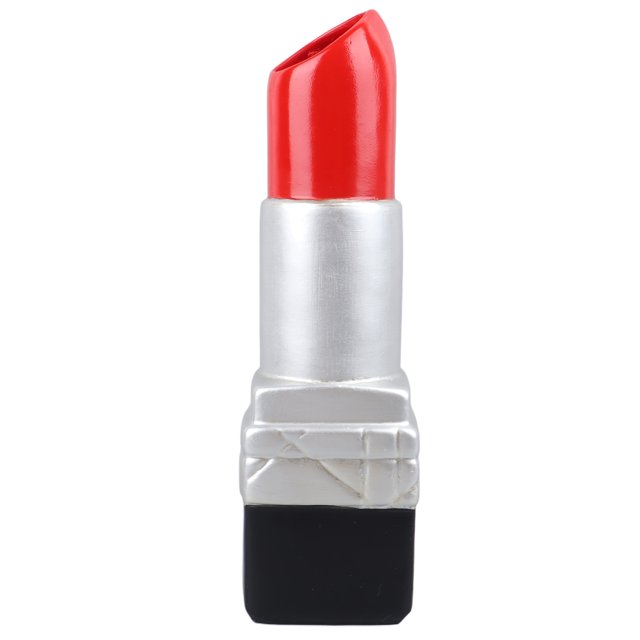 Lipstick Shape Vase, Beautiful Resin Decorative Vase, Vivid Image, Perfect Decoration for Book Shop or Coffee Shop