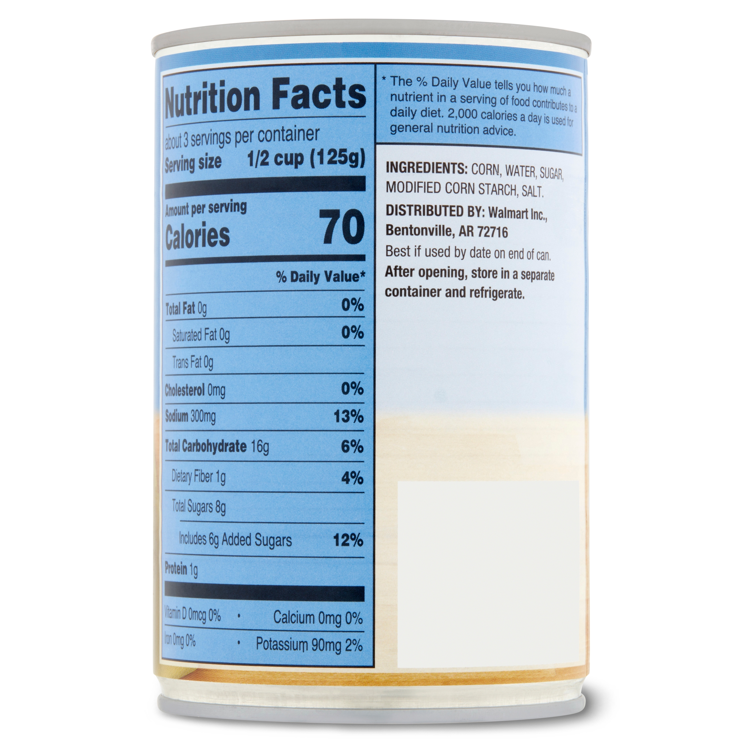 Great Value Canned Cream Style Sweet Corn, 14.25 oz Can ...