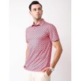 thumbnail image 2 of Chemises de Golf pour Hommes à Manches Courtes, Évacuation de l'Humidité, Ajustement Sec, Motifs Imprimés, Col à Revers, Performance Polo Chemises de Golf pour Hommes, 2 of 6