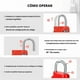 thumbnail image 2 of 2PCS red code lock, used for waterproof padlock of 4-position outdoor lockers, suitable for schools, gymnasiums, sports venues, fences, tool boxes, gates, boxes, outdoor and buckle storage., 2 of 5