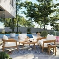 thumbnail image 2 of Brisbane 6-Piece Teak Wood Outdoor Patio Outdoor Patio Set-EEI-5833, 2 of 16