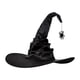 thumbnail image 3 of Sombrero de puntiaguda, accesorio de disfraz de personaje, mago, , mujer, hombre, sombrero para Colgante de Zulema Sombrero negro, 3 of 7