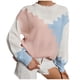 thumbnail image 1 of Gibobby Suéter Abrigo Mujer Chaqueta de de talla grande para mujer suéter de personalidad de de manga larga (Rosa, XL), 1 of 5