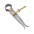 thumbnail image 4 of Spring Joint Caliper 4 inch/100mm Steel Spring Inside Caliper with Brass Fulcrum for Wood Turning Lathe Work, 4 of 5