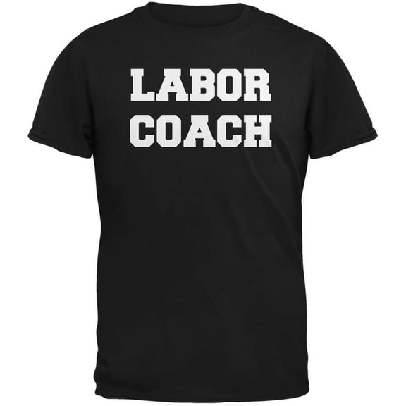 Labor Coach Black Adult T-Shirt - Medium