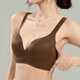 thumbnail image 5 of BRGZLK Womens Anti Saggy Bras Push Up No Underwire Seamless Full Coverage Bralettes Plus Size Solid Color Adjustable Strap Lifting Comfortable Everyday Bra Brown L, 5 of 7