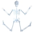 thumbnail image 1 of Jouet Maison Squelette Lumineux 32cm Squelette Effrayant pour Halloween, 1 of 9