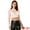 White, variant on DARING DIVA Women's Semi-Sheer Sexy Crop Top Party Mesh Blouse XS Black