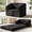 Black, variant on Convertible Folding Sofa Bed, 2-in-1 Single Boneless Sofa Corduroy Foldable Boneless Chair Lounger Sleeper Sofa, Black