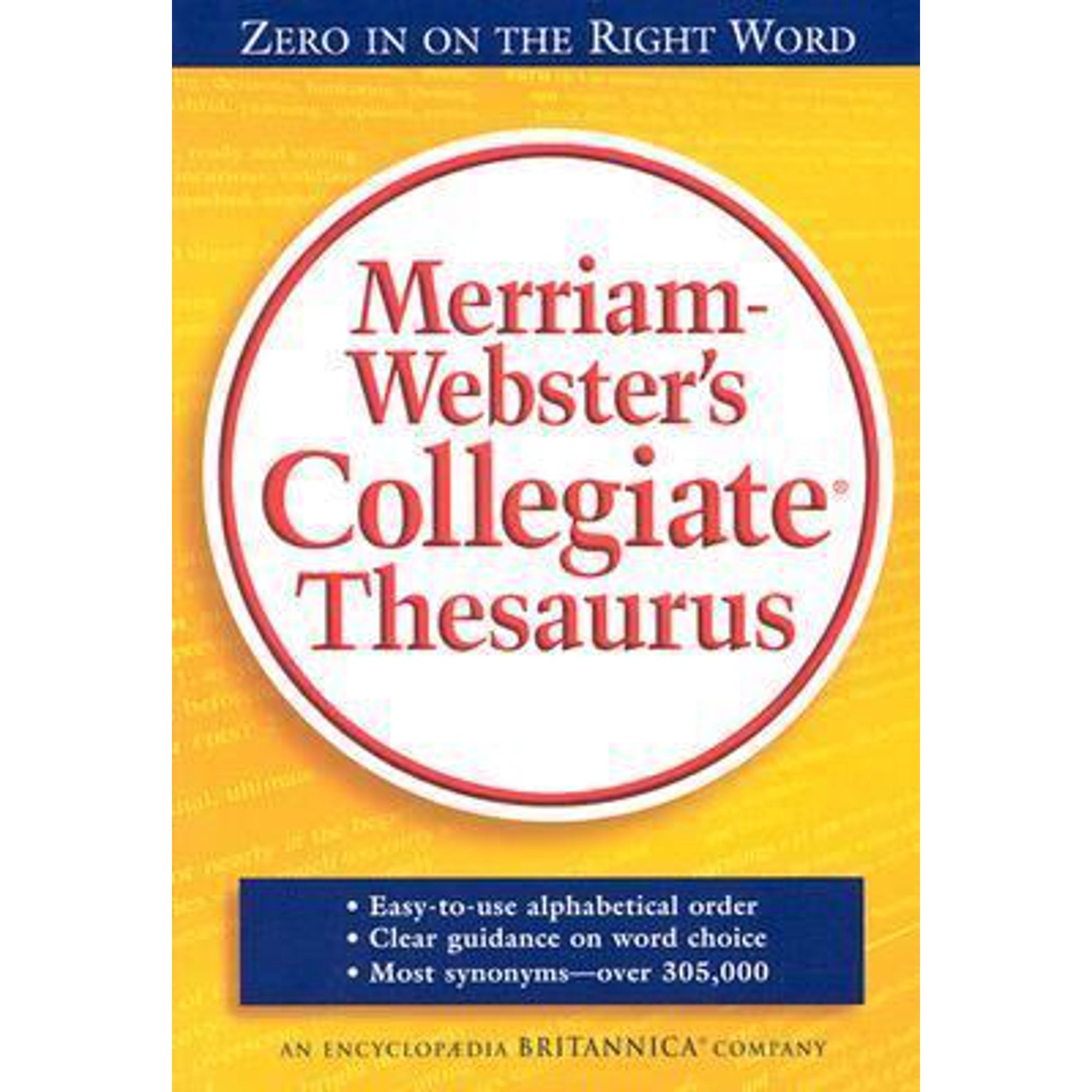 Merriam Webster's Collegiate Thesaurus
