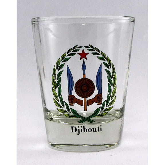 Djibouti Coat Of Arms Shot Glass