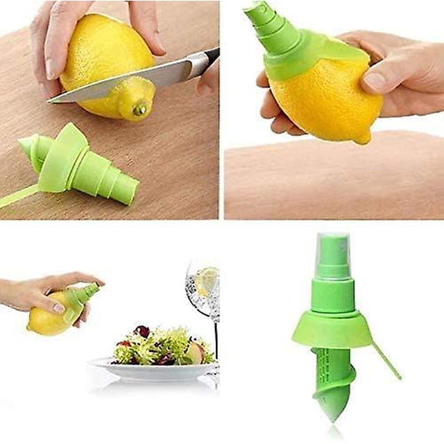 Pulverizador De Jugo De Limón Creativo, Juego De Pulverizador De Cítricos Verdes, Extractor De Exprimidor De Lima Para Verduras, Ensaladas, Mariscos Y Cocina Cocina De Moda LingWen 8390605467233