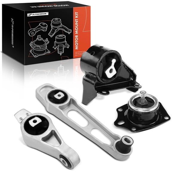 A-Premium Engine Motor Mount and Transmission Mount Kit Compatible with Dodge Neon 2003 2004 2005, 2.0L, Manual Transmission, Set of 4