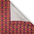 thumbnail image 3 of Ambesonne Geometric Kitchen Curtains, Summer Spiral Triangles, 55"x45", Indigo Dark Coral Orange, 3 of 3
