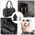 thumbnail image 5 of 20 Set Metal Tree Spikes and Studs 12mm x 8mm Screw Back Leathercraft, Matt Black, 5 of 6
