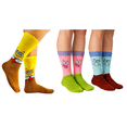 thumbnail image 1 of Calcetas Socks Bob Esponja Calamardo Patricio 3 Pares, 1 of 7