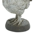 thumbnail image 6 of DecMode Polystone Farmhouse Rooster Sculpture, White, 6 of 10