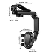 1080° Rotatable and Retractable Car Phone Holder multifunction Car Rearview Mirrior Mount Cradle Clip Universal