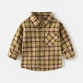 thumbnail image 2 of FUZHIQ Boys Jackets Size 7-8 Boys Fashion Plaid Print Long Sleeve Button Down Shirt Comfortable Casual Stylish Top for Toddler Kids School Outfit, 2 of 8