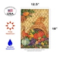 thumbnail image 2 of Toland Home Garden Boho Cornucopia Thanksgiving Fall Flag Double Sided 12x18 Inch, 2 of 5