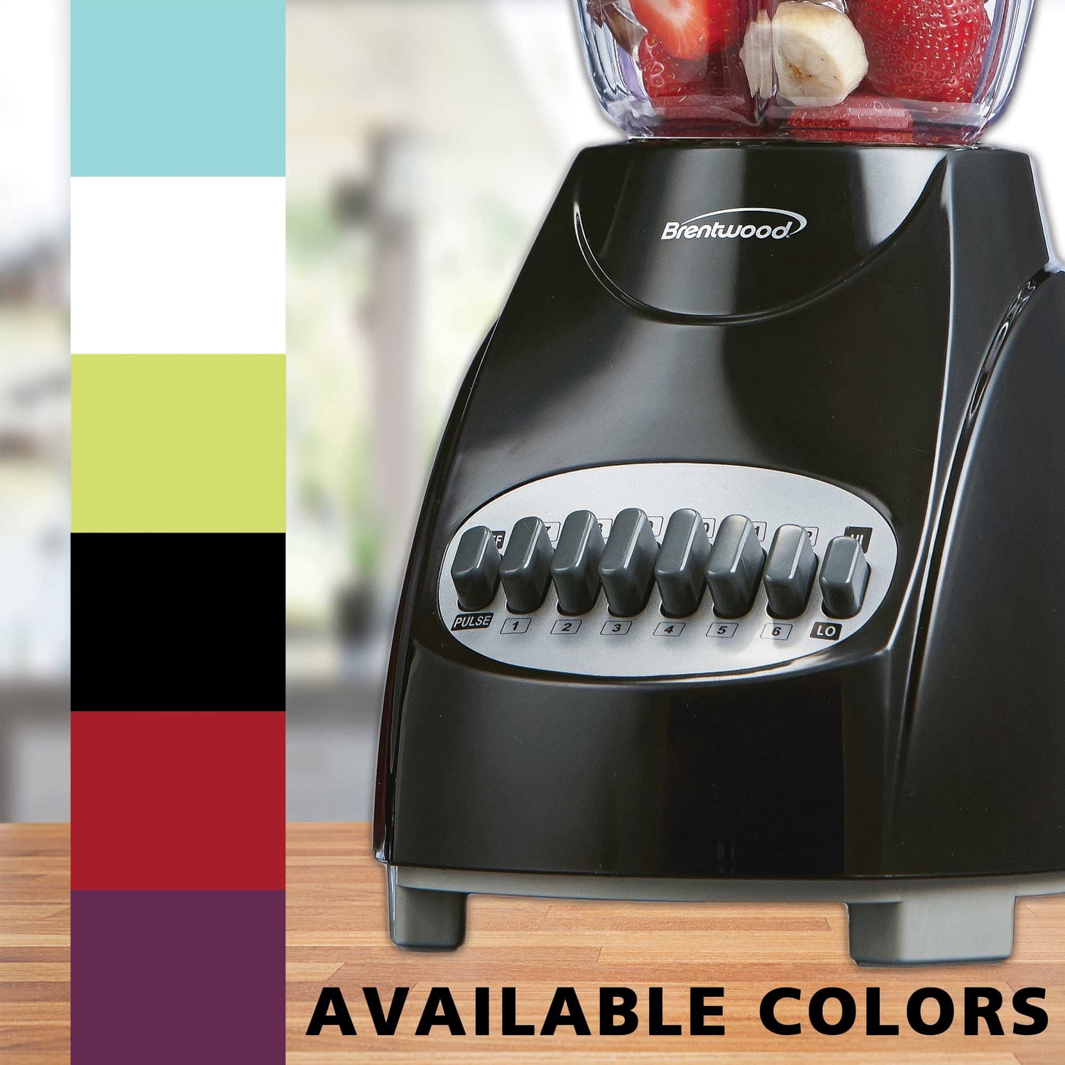 Brentwood 50-Oz. 12-Speed + Pulse 350-Watt Electric Blender, Black