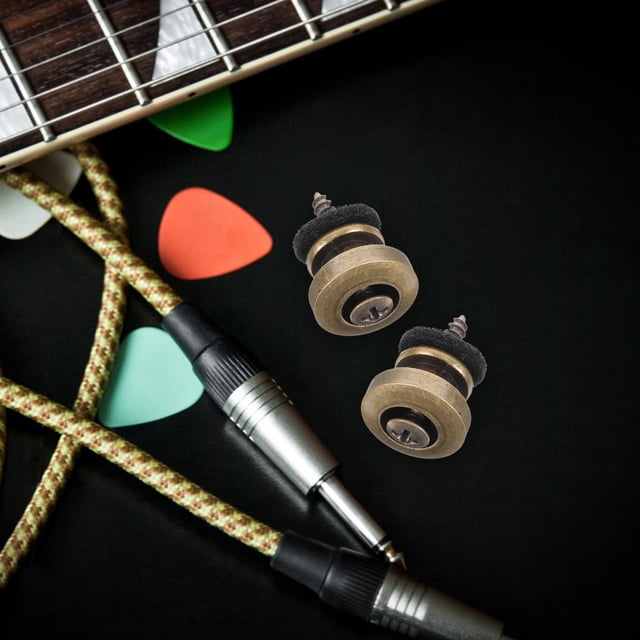 BEADCEST 2Ud De Strap Lock Metal Café Para Guitarra Acústica Y Eléctrica Con Resistencia
