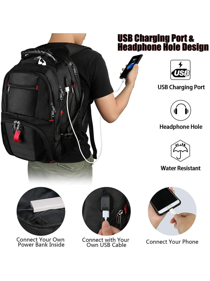 YOREPEK Extra Large Travel Backpack, 17-Inch Laptop, TSA Friendly